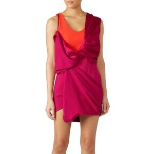 RTR Atlein Hybrid Draped Mini Dress - size 4